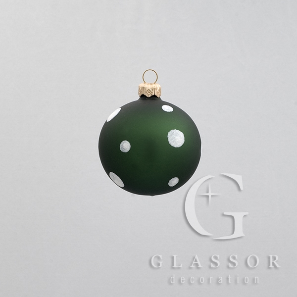 Ball in Green Matte, Decor Φ  6 cm