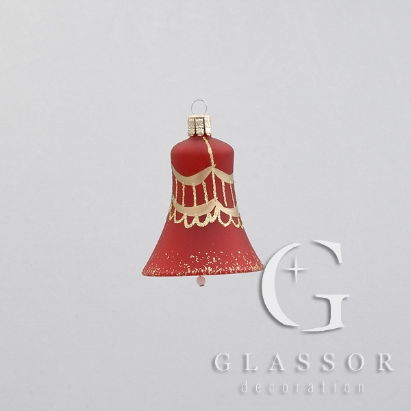 Red Matte Bell,  Decorative Design