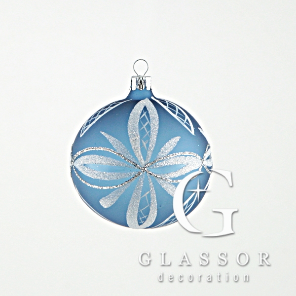 Christmas Ball in Blue Colour and Decor