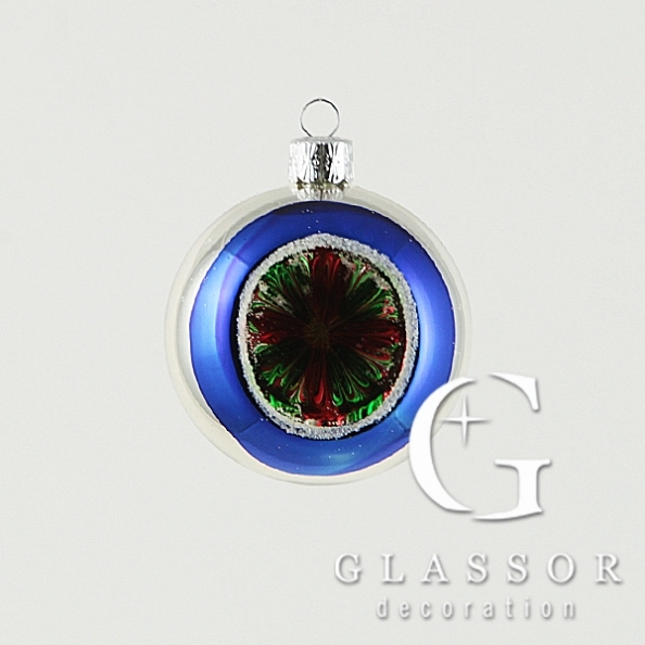 Glass Ball Christmas Tree Decoration with Reflection Φ 6cm