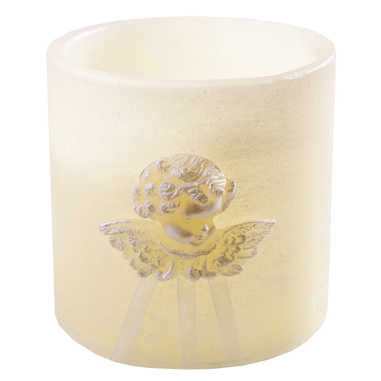 Candleholder creamy with angel