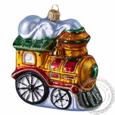 Vintage Steam Train Christmas Ornament