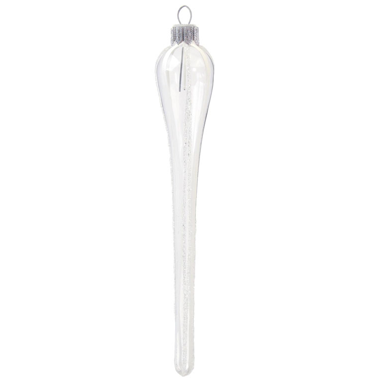 Glass ornament – icicle with decor