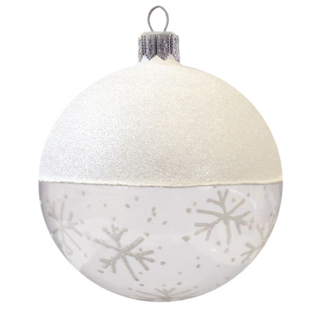 Christmas ball with snowflakes