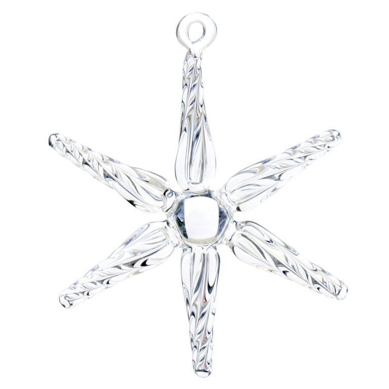 Clear glass star