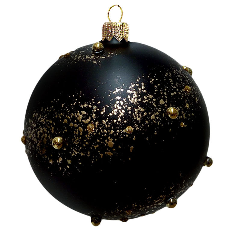 Bauble bronze decor with stones