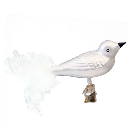 White glass bird