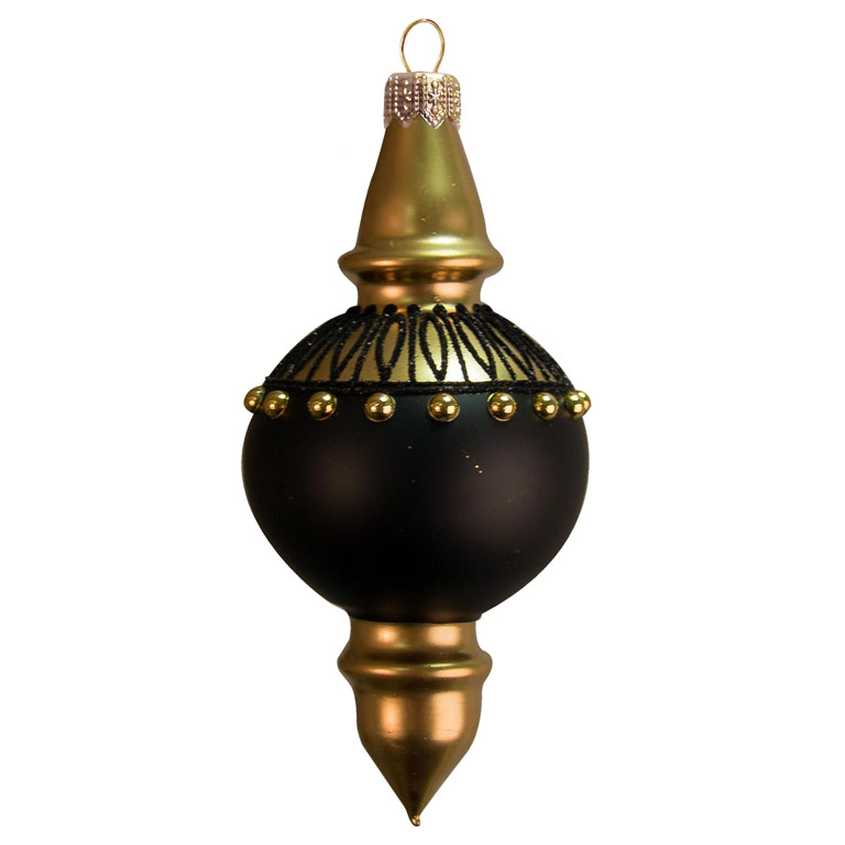 Glass ornament - gold