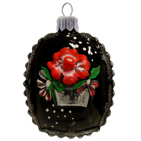 COLLECTIBLE black medallion ornament