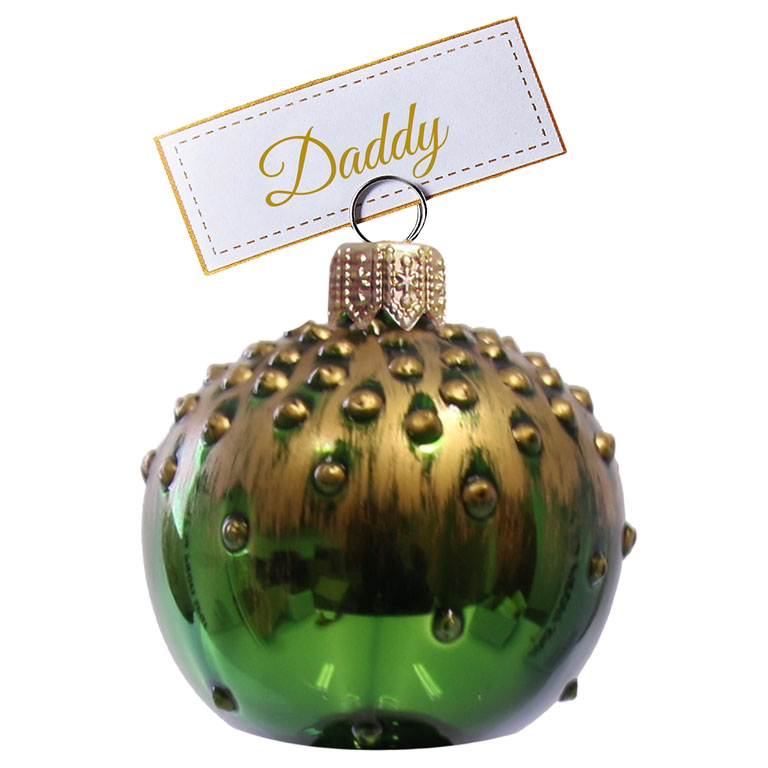 Bauble with bronze dots