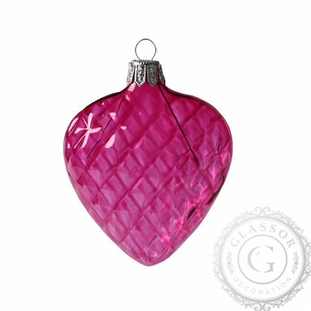 Christmas glass ornament – heart