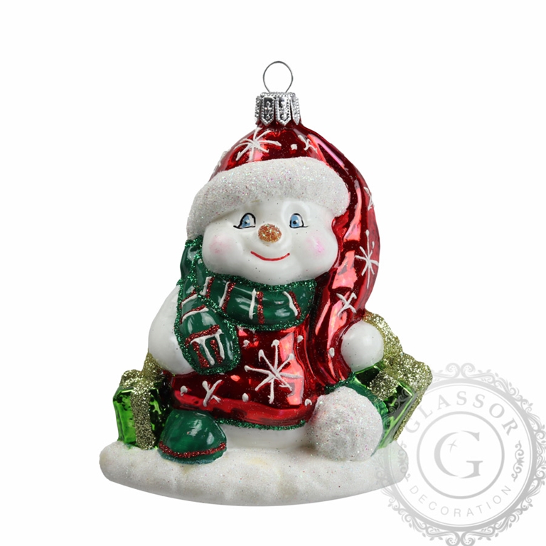 Christmas Decoration - Snowman with cap