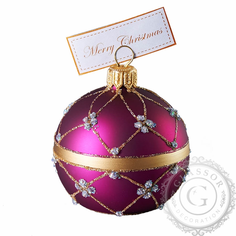 PURPLE ADORNED CARDHOLDER