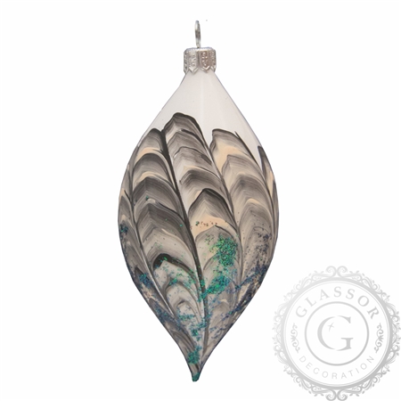 Christmas olive feather décor