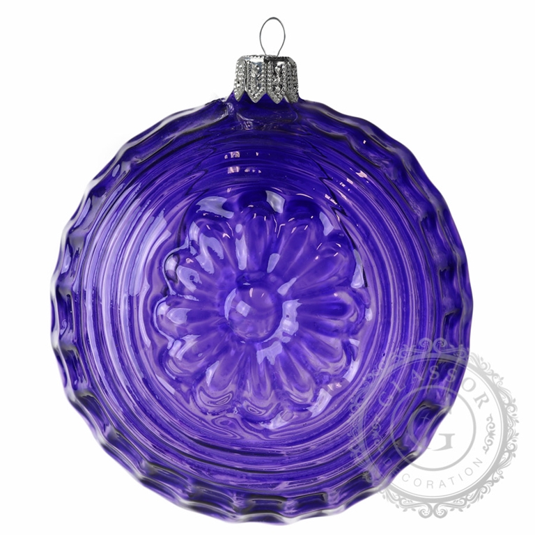 Purple transparent medallion