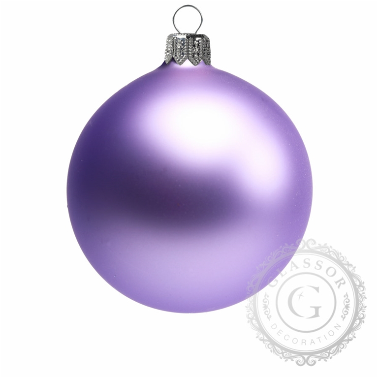 Violet Matt Christmas Ball