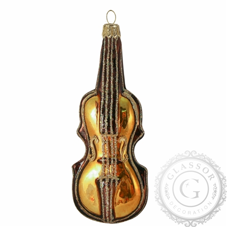 Christmas violin decoration