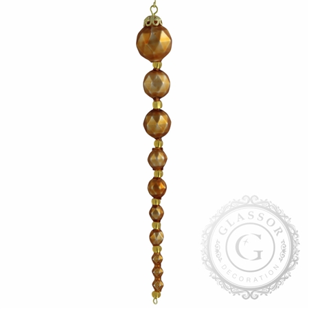 Golden beaded icicle