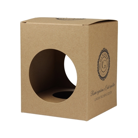 Kraft gift box with Glassor logo