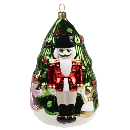 Nutcracker with a Christmas tree