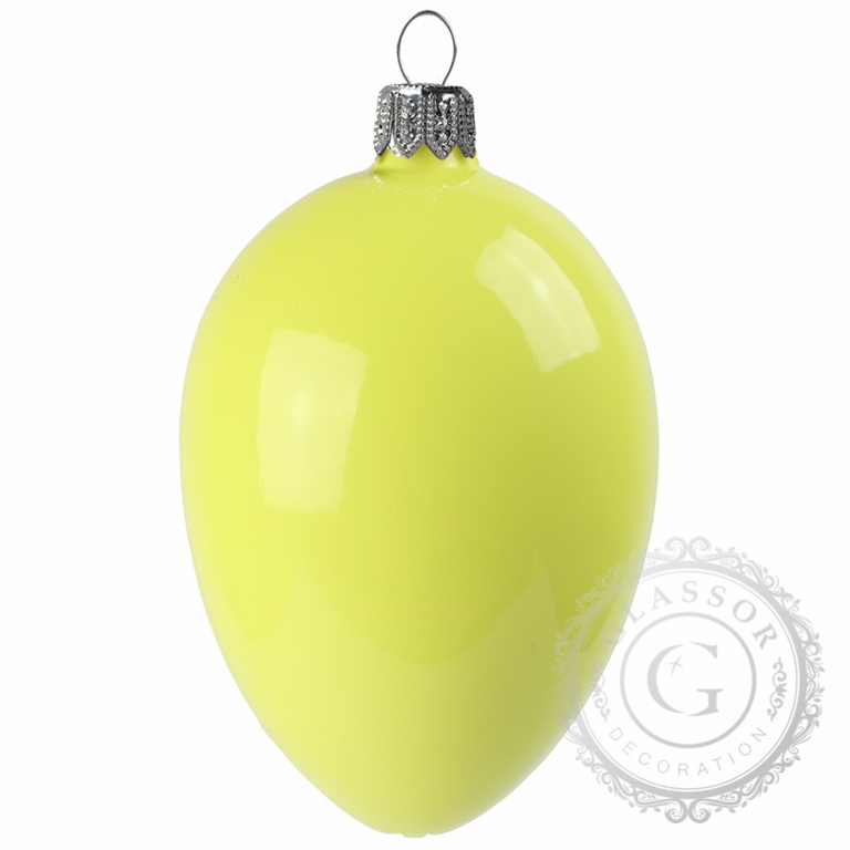 Easter egg in yellow matt large