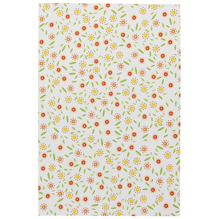 Easter card with colorful flowers