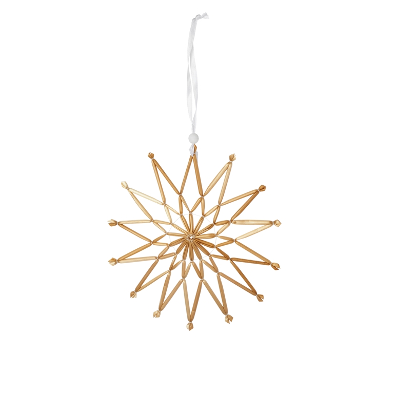 Small straw star ornament 