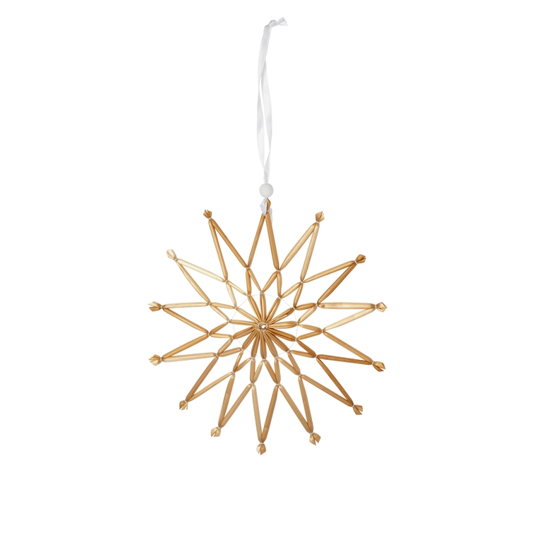 Small straw star ornament 