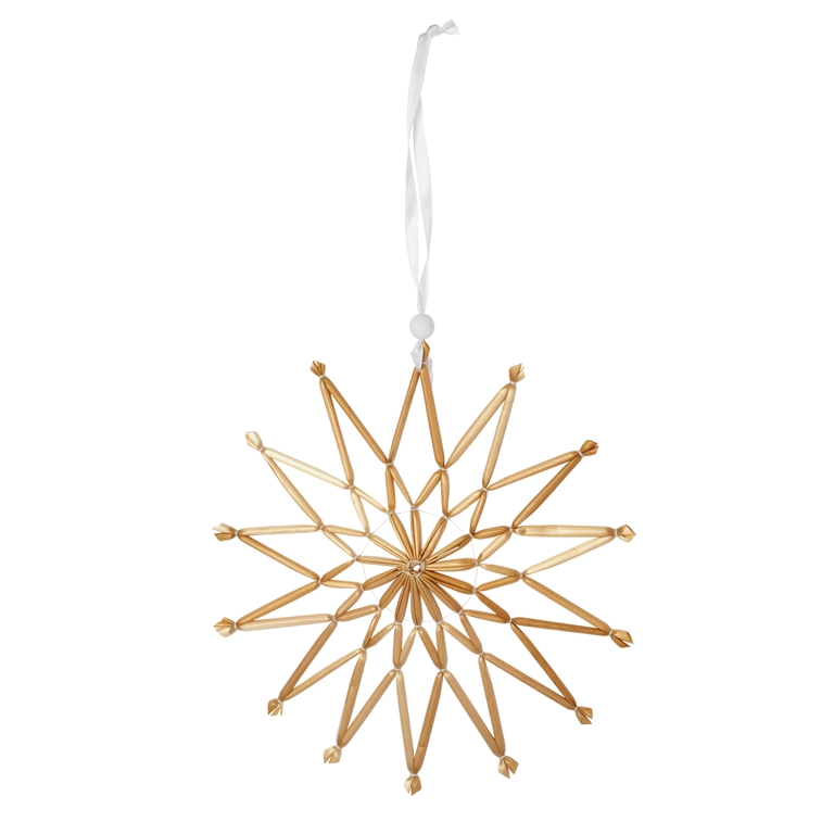 Large straw star ornament 