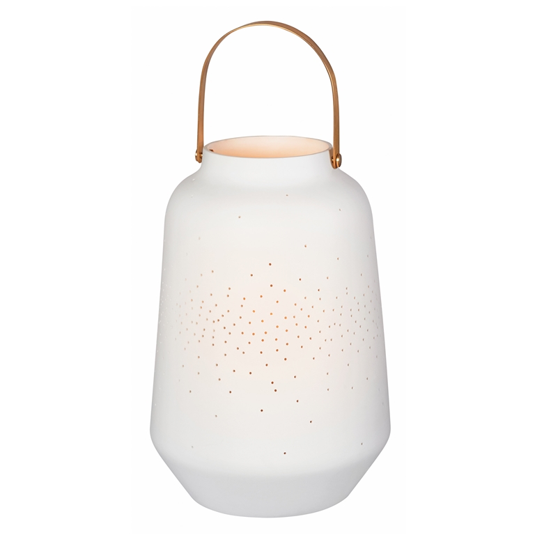 Big porcelain lantern with starry sky