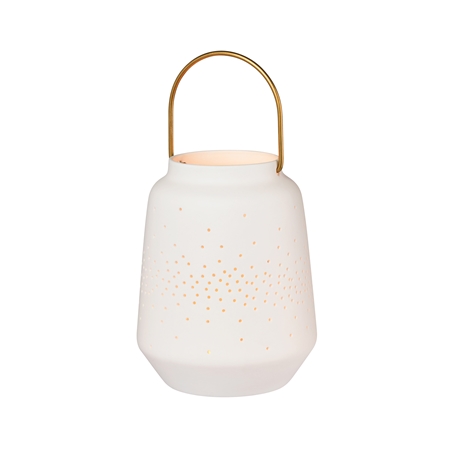 Medium porcelain lantern with starry sky
