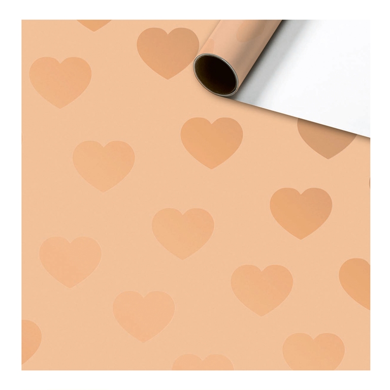 Wrapping paper small hearts - roll