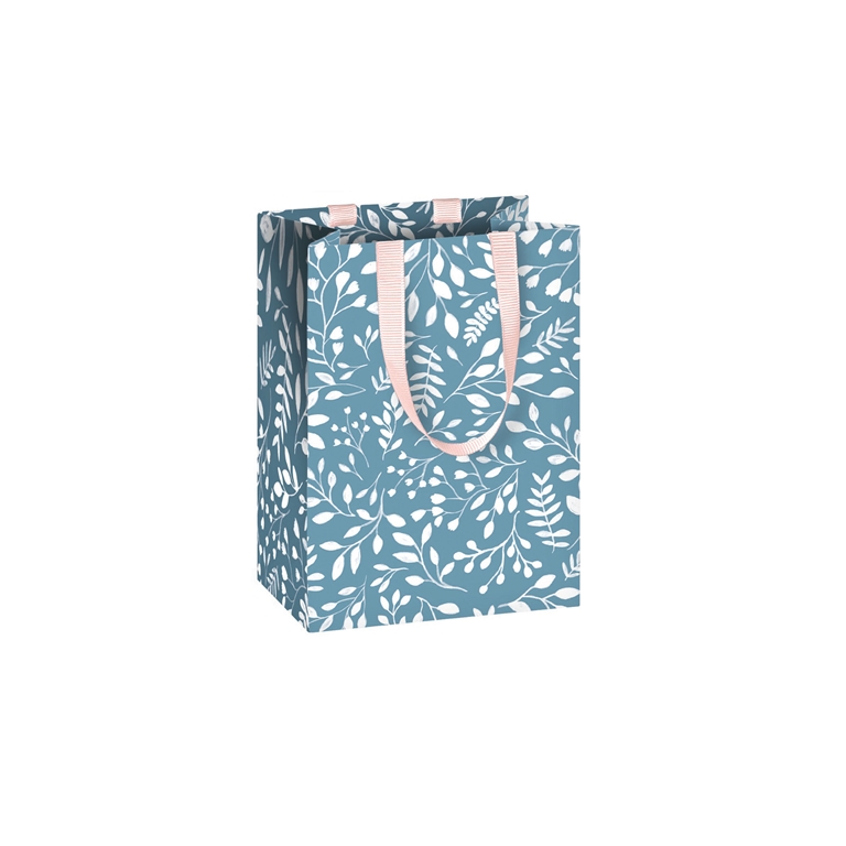 Blue-green fern gift bag