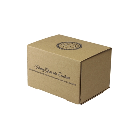 Kraft box with Glassor logo