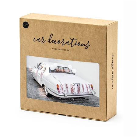 Wedding car decoration set JUST MARRIED