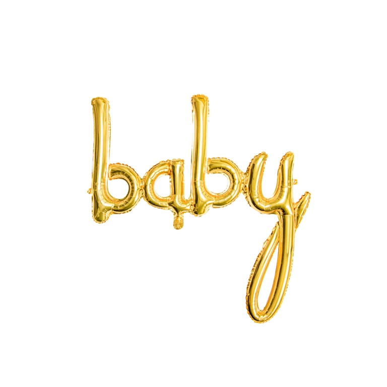 Party balloon "Baby" golden