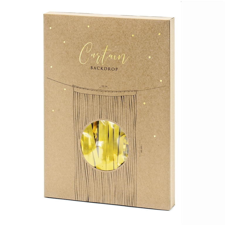 Party curtain metallic gold