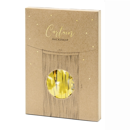 Party curtain metallic gold