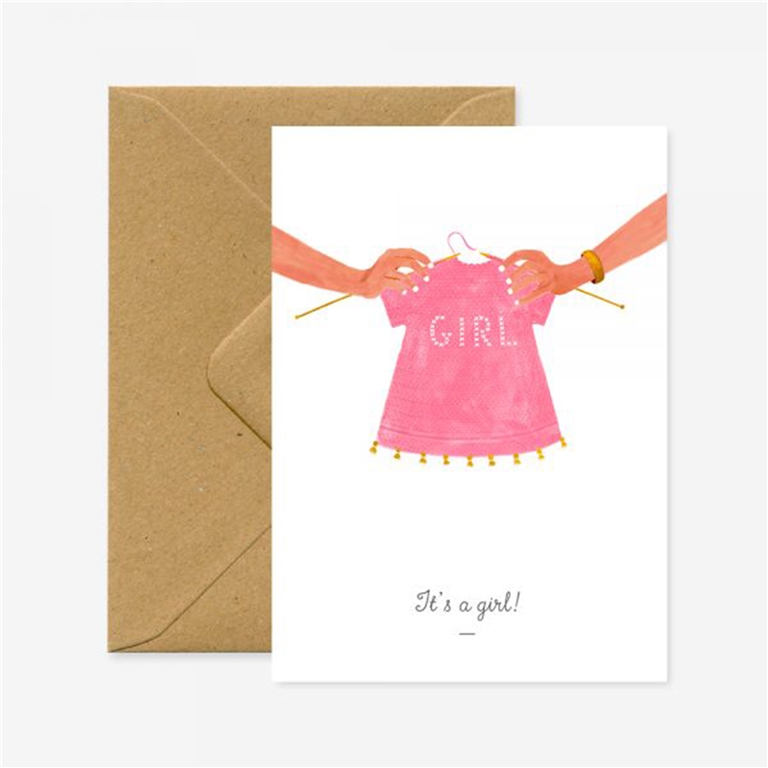 Baby shower card It´s a girl!