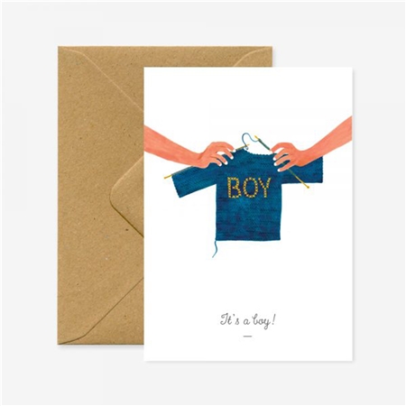 Baby shower card It´s a boy!