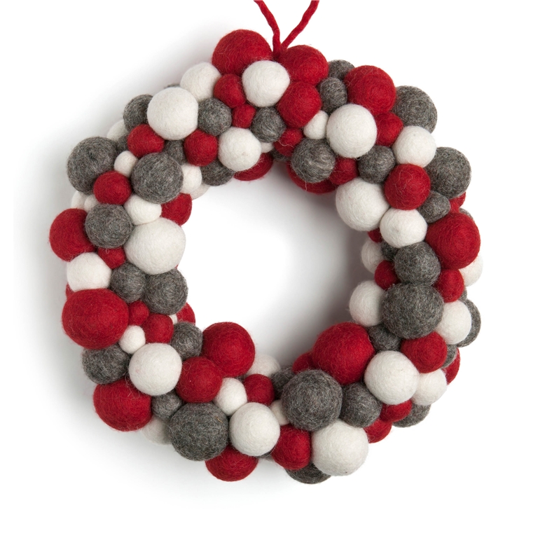 Felt Christmas wreath