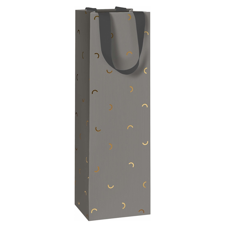 Wine gift bag dark gray