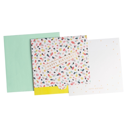 Colorful birthday gift envelope