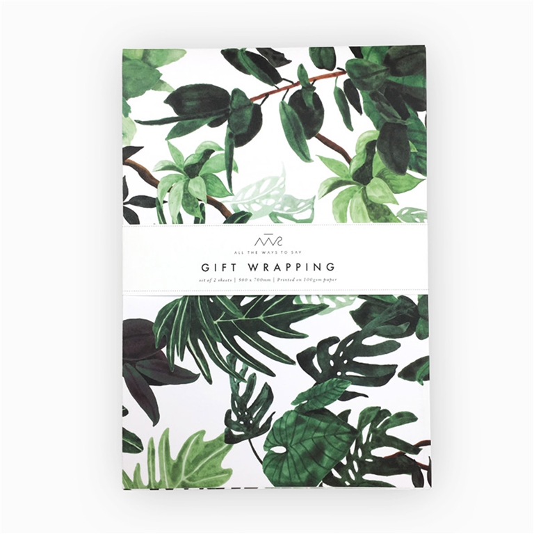 Gift wrapping paper jungle