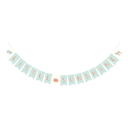 Paper garland with animals Little sunshine