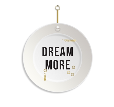 Luxurious hanging plate Dream more