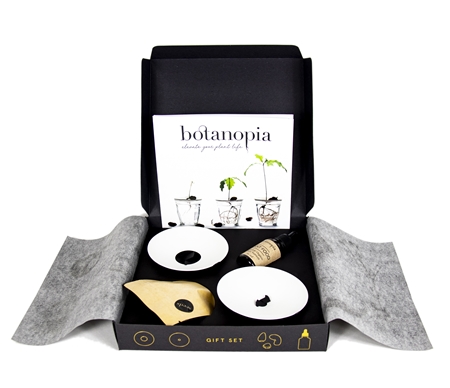 Deluxe gift set with germination plates and accessories