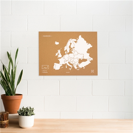 Cork board Europe map size L