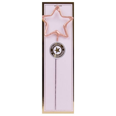 Birthday rose gold star sparkler