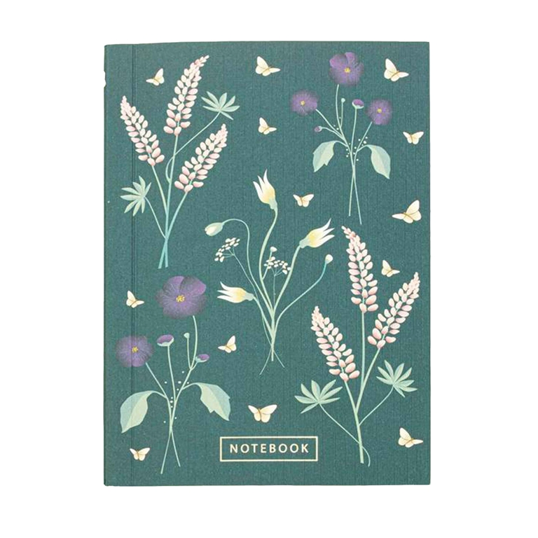 Notebook with flower décor